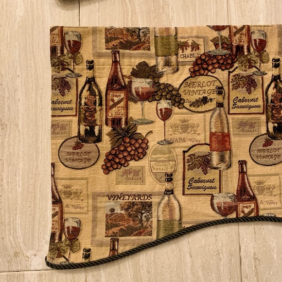 Custom Valance Curtains Wine Themed - Picture 3 of 7